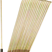 Pro-wheel Double Butted Spokes Gold/black Rear 19’’ 36/pk - Gold/Black - Tires & Wheels