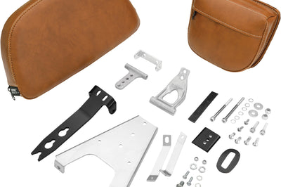 Show Chrome (new) Driver Backrest Kit Black - Tan - Harddrive Products