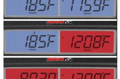 Koso Dual Egt Gauge Rpm Water Temp Standard - Street Collection