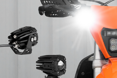 Xk Glow Dual Led Driving Light 2in White/amber - White/Amber - Street Collection