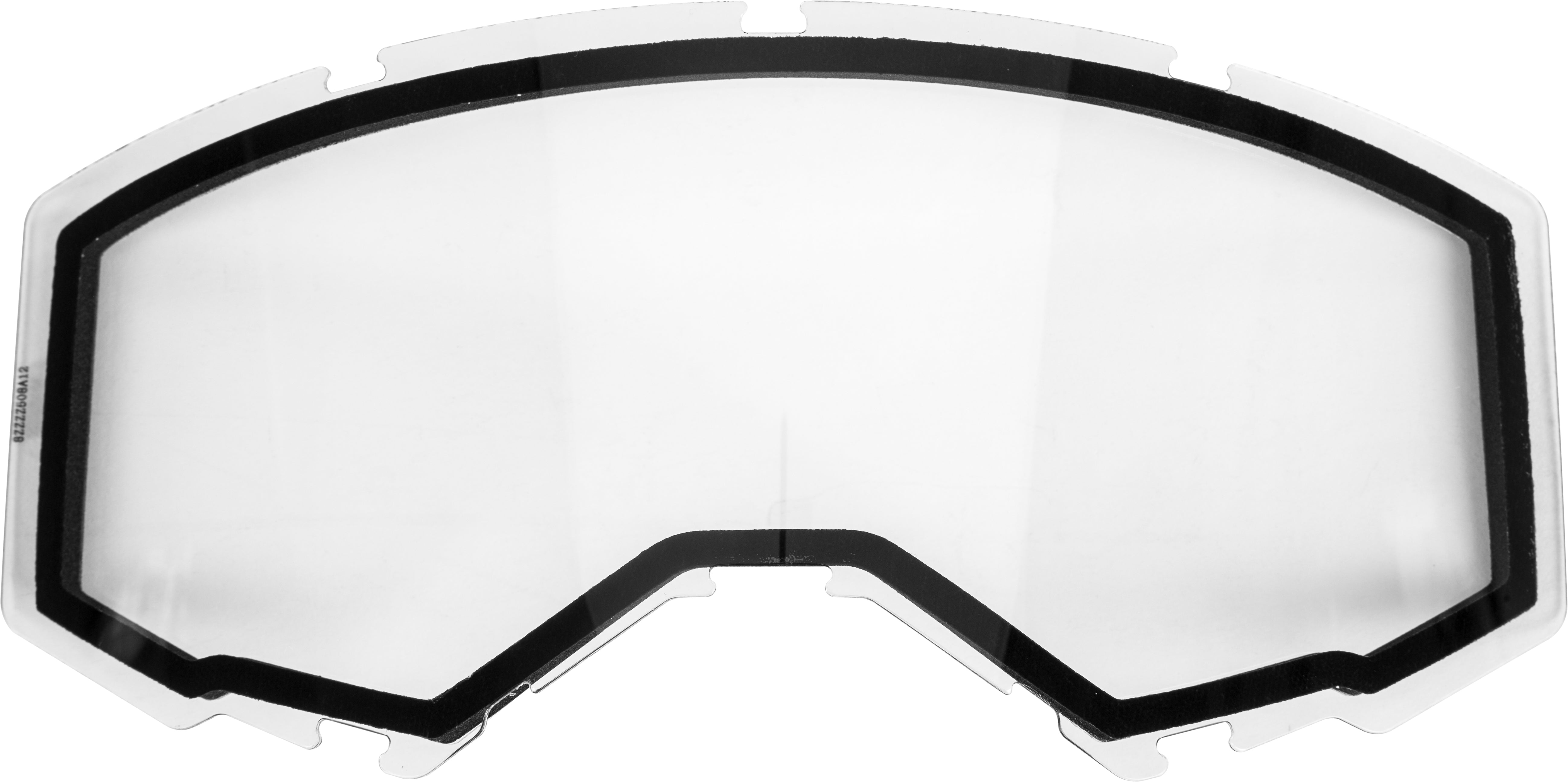 FLY RACING Dual Lens W/O Vents Adult Clear - Eyewear