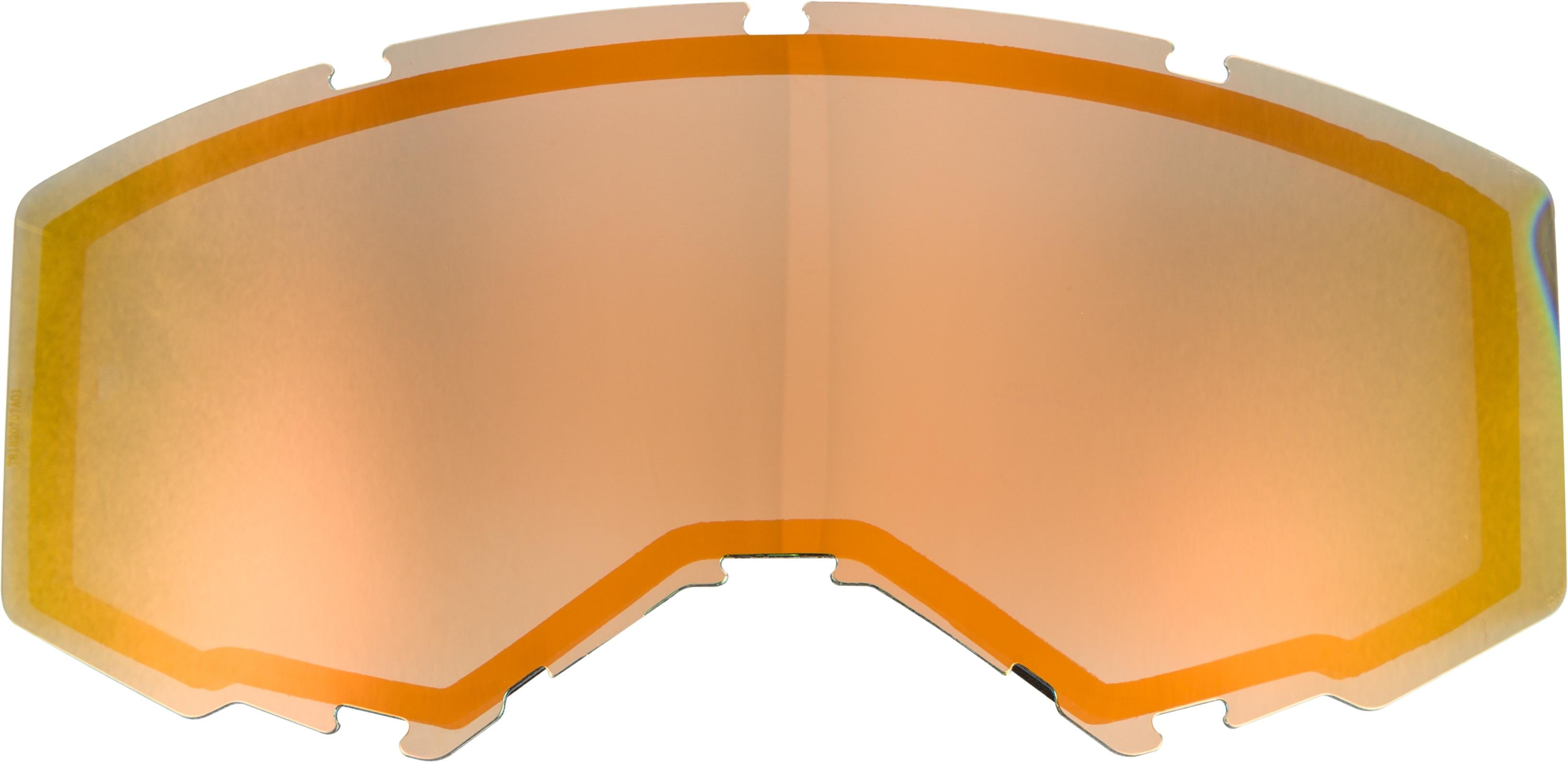 Fly Racing Dual Lens W/o Vents Adult Orange Mirror/smoke - Apparel Collection
