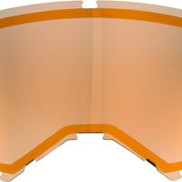 Fly Racing Dual Lens W/o Vents Adult Orange Mirror/smoke - Apparel Collection
