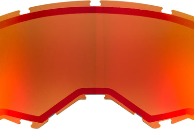 Fly Racing Dual Lens W/o Vents Adult Red Mirror/brown - Apparel Collection