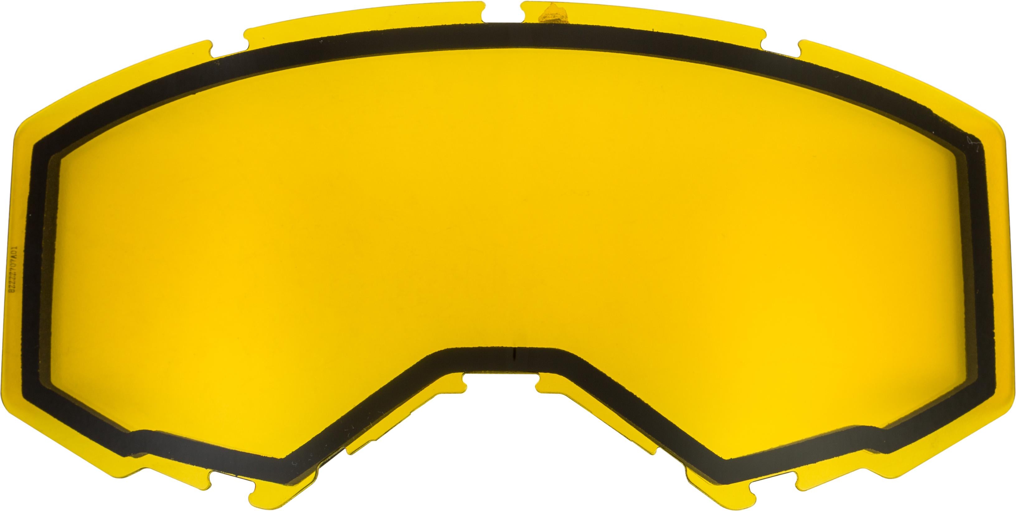 Fly Racing Dual Lens W/o Vents Adult Yellow - Apparel Collection
