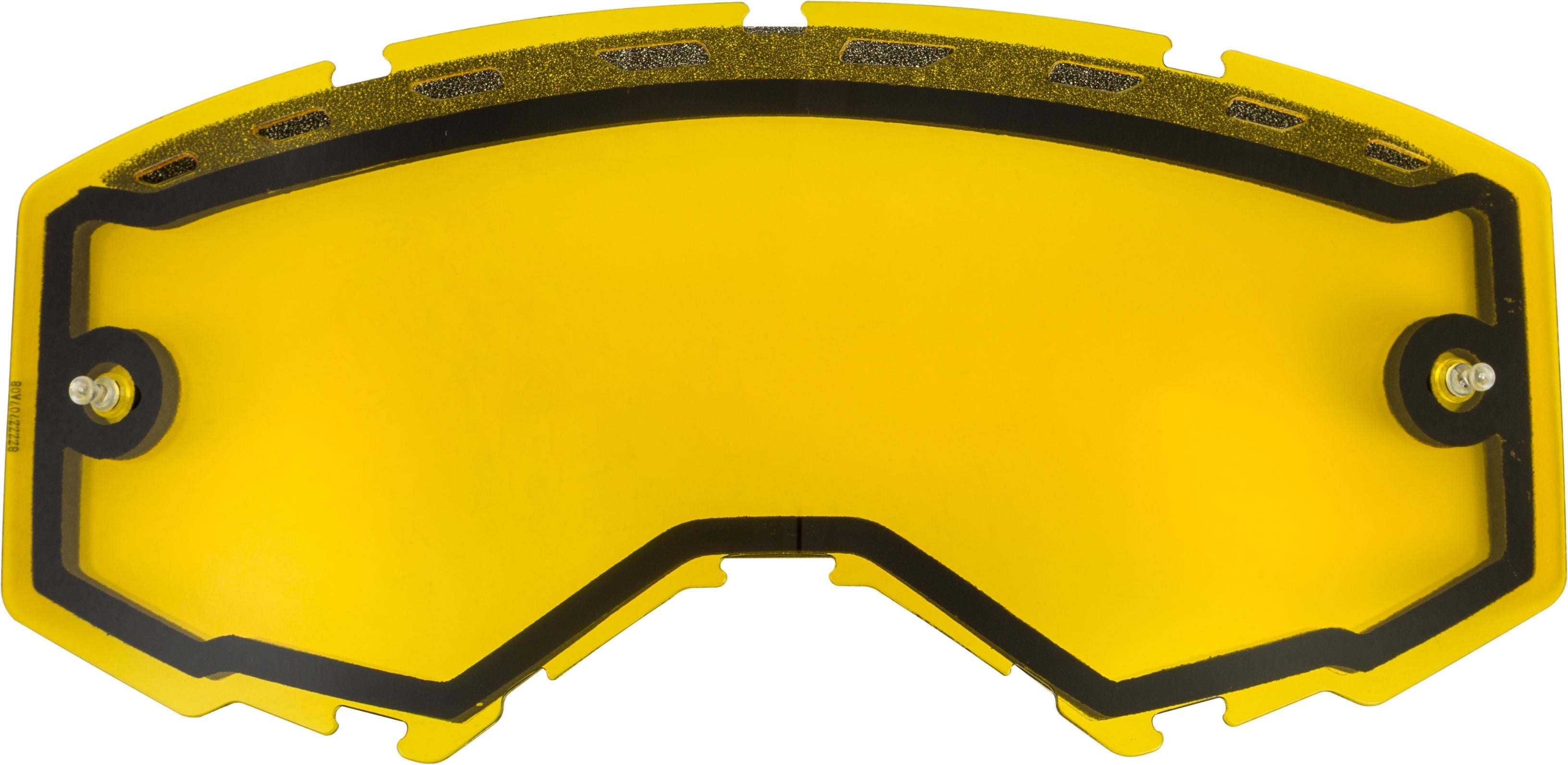 Fly Racing Dual Lens W/vents And Post Yellow - Apparel Collection