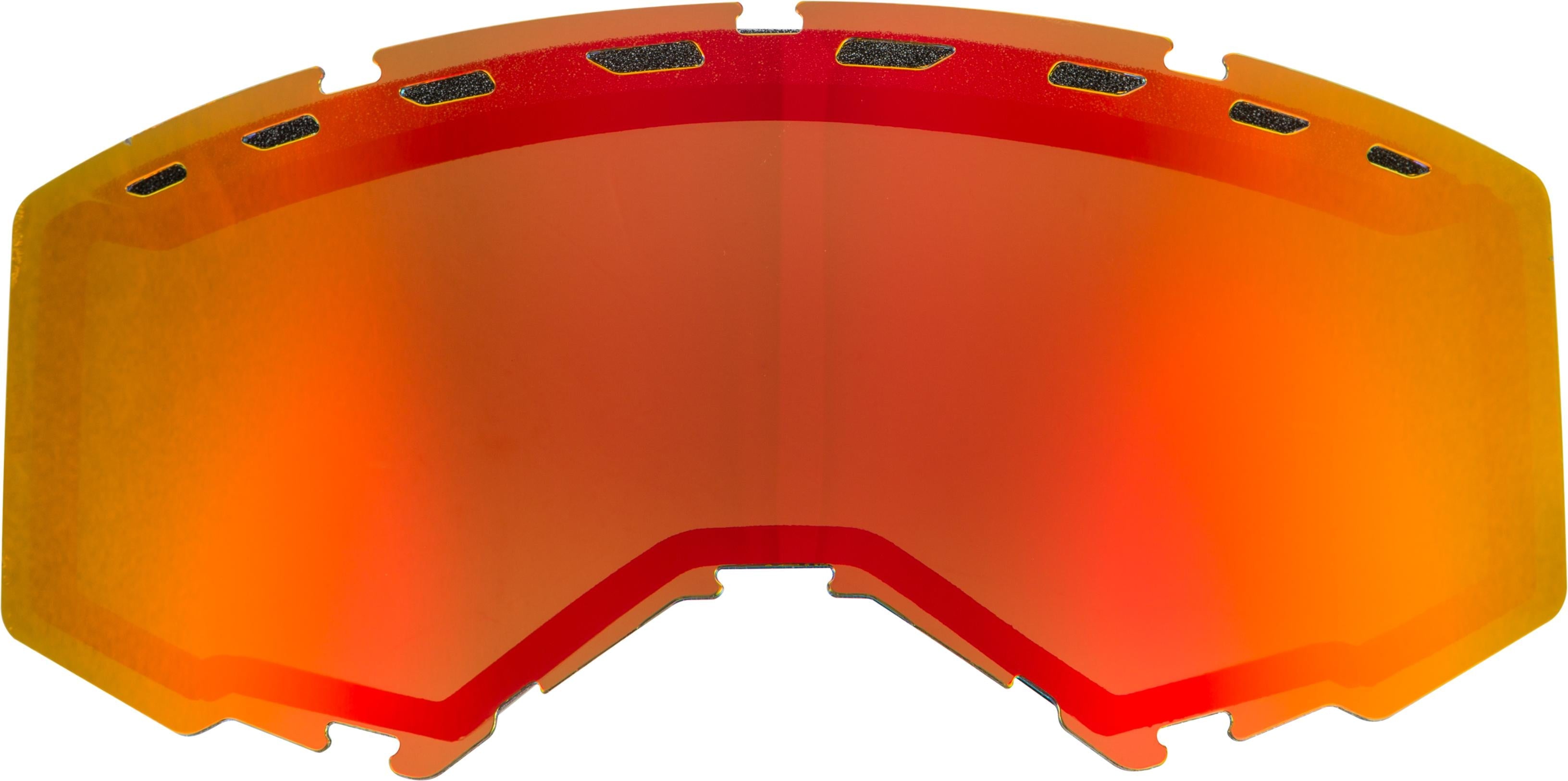 Fly Racing Dual Lens With Vents Adult Red Mirror/brown - Apparel Collection