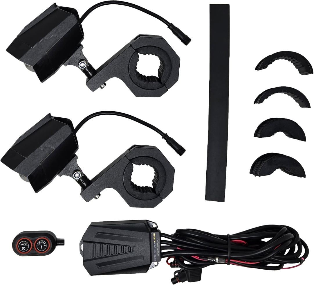 PATHFINDER Dual Switchback Led Lights Black Wireless Remote Pr