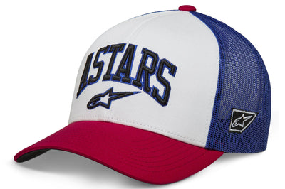 Alpinestars Dunker Trucker Hat Red/black - White/Red/Blue