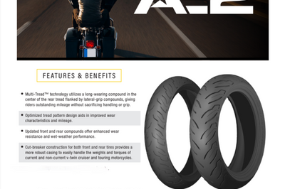 Dunlop AE2 Bias Front Tire - 130/80B17 M/C 65H TL - Tires