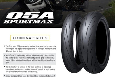 Dunlop Sportmax Q5A Front Tire - 120/60ZR17 M/C (55W) TL - Tires