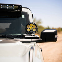 DV8 Offroad 21-22 Ford Bronco A-Pillar Pod Light Mounts - Lights
