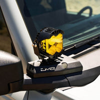 DV8 Offroad 21-22 Ford Bronco A-Pillar Pod Light Mounts - Lights