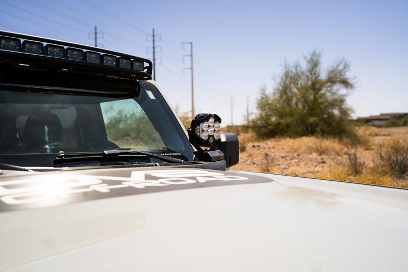 DV8 Offroad 21-22 Ford Bronco A-Pillar Pod Light Mounts - Lights