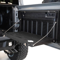 DV8 Offroad Jeep JL Tailgate Mounted Table (Trail Table) - Black - Truck Bed Accessories