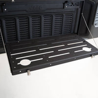 DV8 Offroad Jeep JL Tailgate Mounted Table (Trail Table) - Black - Truck Bed Accessories