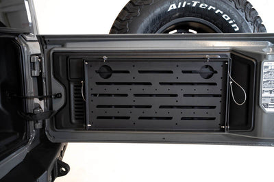 DV8 Offroad Jeep JL Tailgate Mounted Table (Trail Table) - Black - Truck Bed Accessories