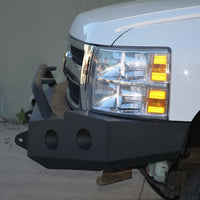 DV8 Offroad 07-13 Chevrolet Silverado 1500 Front Bumper - Black Powdercoat - Bumpers Grilles & Guards