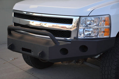 DV8 Offroad 07-13 Chevrolet Silverado 1500 Front Bumper - Black Powdercoat - Bumpers Grilles & Guards