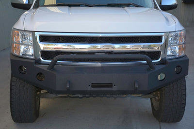 DV8 Offroad 07-13 Chevrolet Silverado 1500 Front Bumper - Black Powdercoat - Bumpers Grilles & Guards
