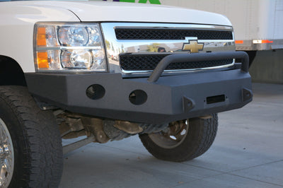 DV8 Offroad 07-13 Chevrolet Silverado 1500 Front Bumper - Black Powdercoat - Bumpers Grilles & Guards