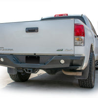 DV8 Offroad 07-13 Toyota Tundra Rear Bumper Winch Ready - Black Powdercoat - Bumpers Grilles & Guards