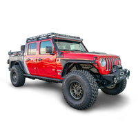 DV8 Offroad 07-18 Jeep Wrangler JK 4 DR / JL 2 & JT / 18+ Gladiator Roof Rack - Roofs Accessories