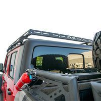 DV8 Offroad 07-18 Jeep Wrangler JK 4 DR / JL 2 & JT / 18+ Gladiator Roof Rack - Roofs Accessories
