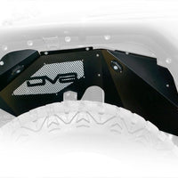 DV8 Offroad 07-18 Jeep Wrangler JK Front Aluminum Inner Fender w/ Rock Lights - Black - Body Armor & Protection