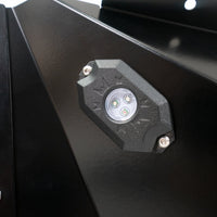 DV8 Offroad 07-18 Jeep Wrangler JK Front Aluminum Inner Fender w/ Rock Lights - Black - Body Armor & Protection