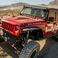 DV8 Offroad 07-18 Jeep Wrangler JK Front & Rear Flat Tube Fenders - Exterior Styling