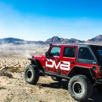 DV8 Offroad 07-18 Jeep Wrangler JK Front & Rear Flat Tube Fenders - Exterior Styling