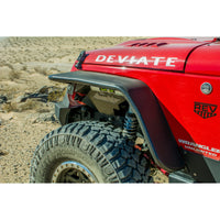 DV8 Offroad 07-18 Jeep Wrangler JK Front & Rear Flat Tube Fenders - Exterior Styling