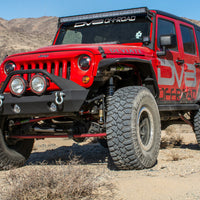 DV8 Offroad 07-18 Jeep Wrangler JK Front & Rear Flat Tube Fenders - Exterior Styling