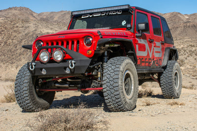 DV8 Offroad 07-18 Jeep Wrangler JK Front & Rear Flat Tube Fenders - Exterior Styling