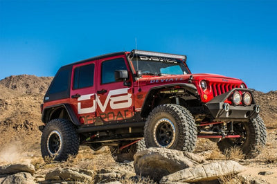 DV8 Offroad 07-18 Jeep Wrangler JK Front & Rear Flat Tube Fenders - Exterior Styling