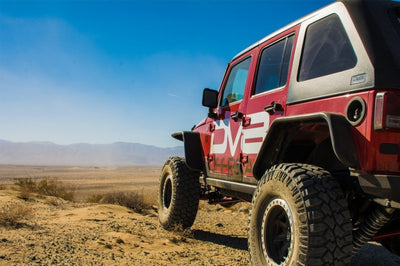 DV8 Offroad 07-18 Jeep Wrangler JK Front & Rear Flat Tube Fenders - Exterior Styling