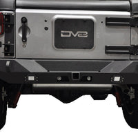 DV8 Offroad 07-18 Jeep Wrangler JK Full Length Rear Bumper w/ Lights - Bumpers Grilles & Guards