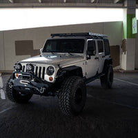 DV8 Offroad 07-18 Jeep Wrangler JK Full-Length Roof Rack - Roofs & Accessories