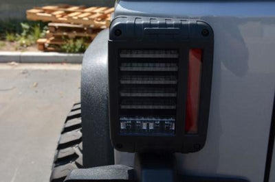 DV8 Offroad 07-18 Jeep Wrangler JK Horizontal LED Tail Light - Lights