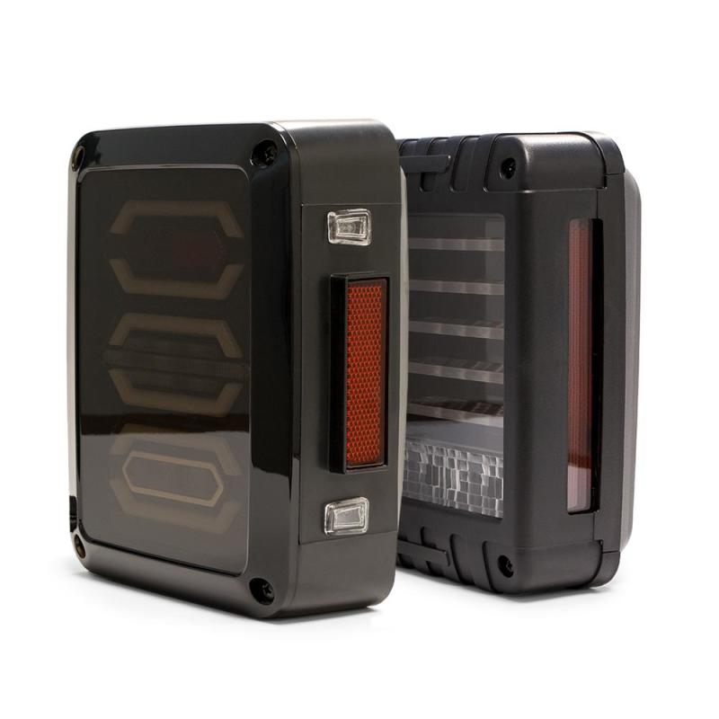 DV8 Offroad 07-18 Jeep Wrangler JK Horizontal LED Tail Light - Lights