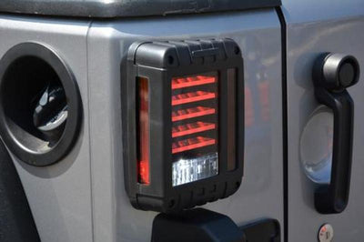 DV8 Offroad 07-18 Jeep Wrangler JK Horizontal LED Tail Light - Lights