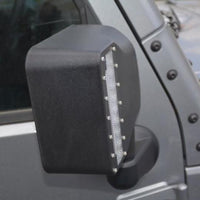 DV8 Offroad 07-18 Jeep Wrangler JK LED Mirror Housing w/ Turn Signal Option - Exterior Styling