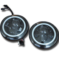 DV8 Offroad 07-18 Jeep Wrangler JK LED Projector Headlights - Lights