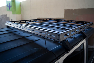 DV8 Offroad 07-18 Jeep Wrangler JK Short Roof Rack - Roofs & Accessories