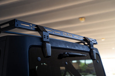 DV8 Offroad 07-18 Jeep Wrangler JK Short Roof Rack - Roofs & Accessories