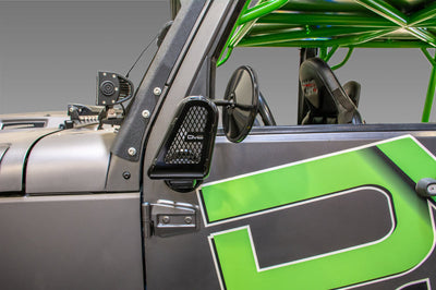 DV8 Offroad 07-18 Jeep Wrangler JK Tubular Trail Mirrors - Exterior Styling