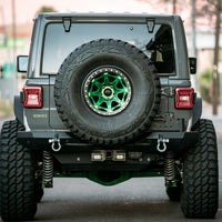 DV8 Offroad 07-21 Jeep Wrangler (JK/JL) Bolt-On Hitch w/ Lights - Winches & Hitches