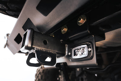 DV8 Offroad 07-21 Jeep Wrangler (JK/JL) Bolt-On Hitch w/ Lights - Winches & Hitches