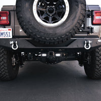 DV8 Offroad 07-21 Jeep Wrangler (JK/JL) Bolt-On Hitch w/ Lights - Winches & Hitches